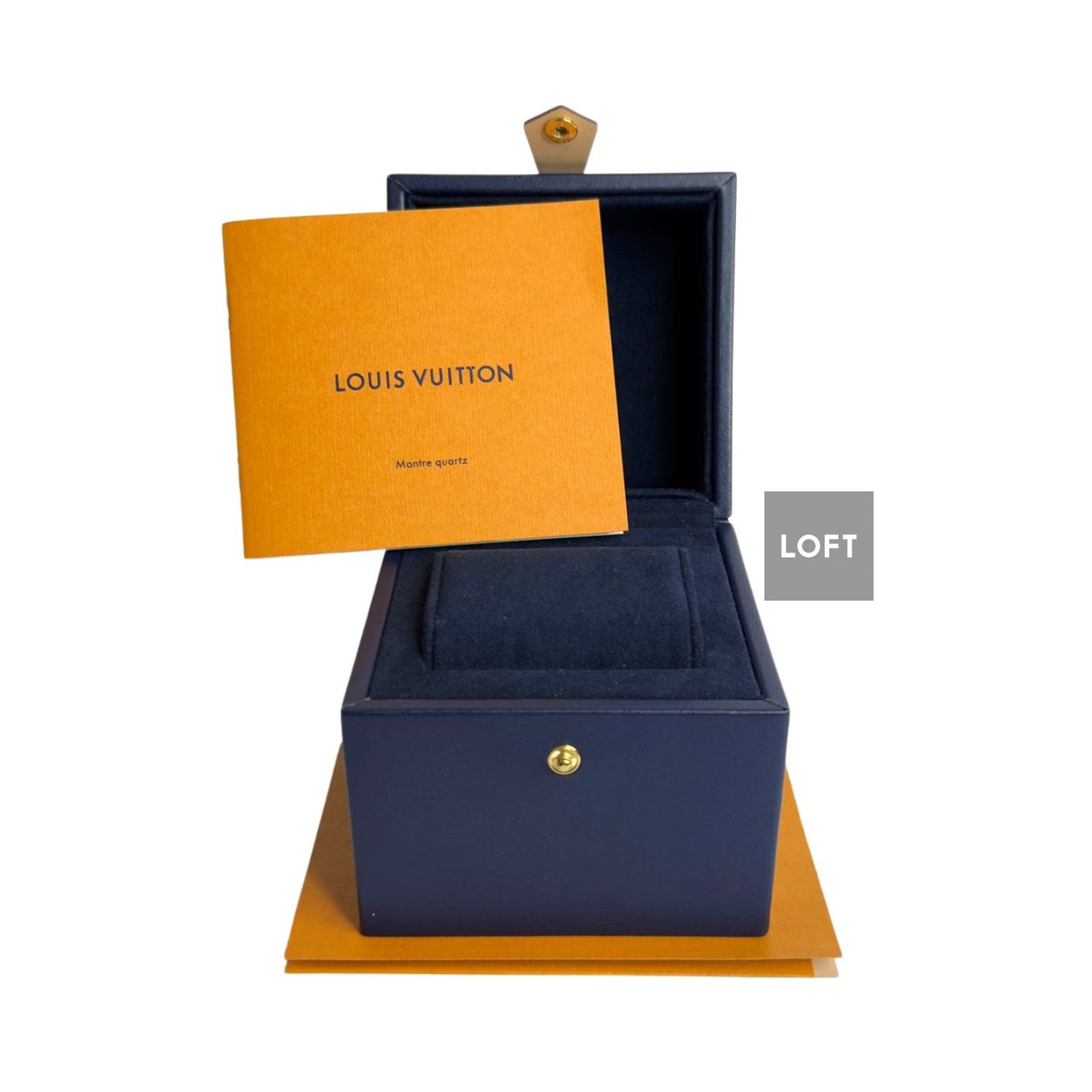 Louis Vuitton Tambour Slim Monogram Quartz Date Silver Dial 39mm