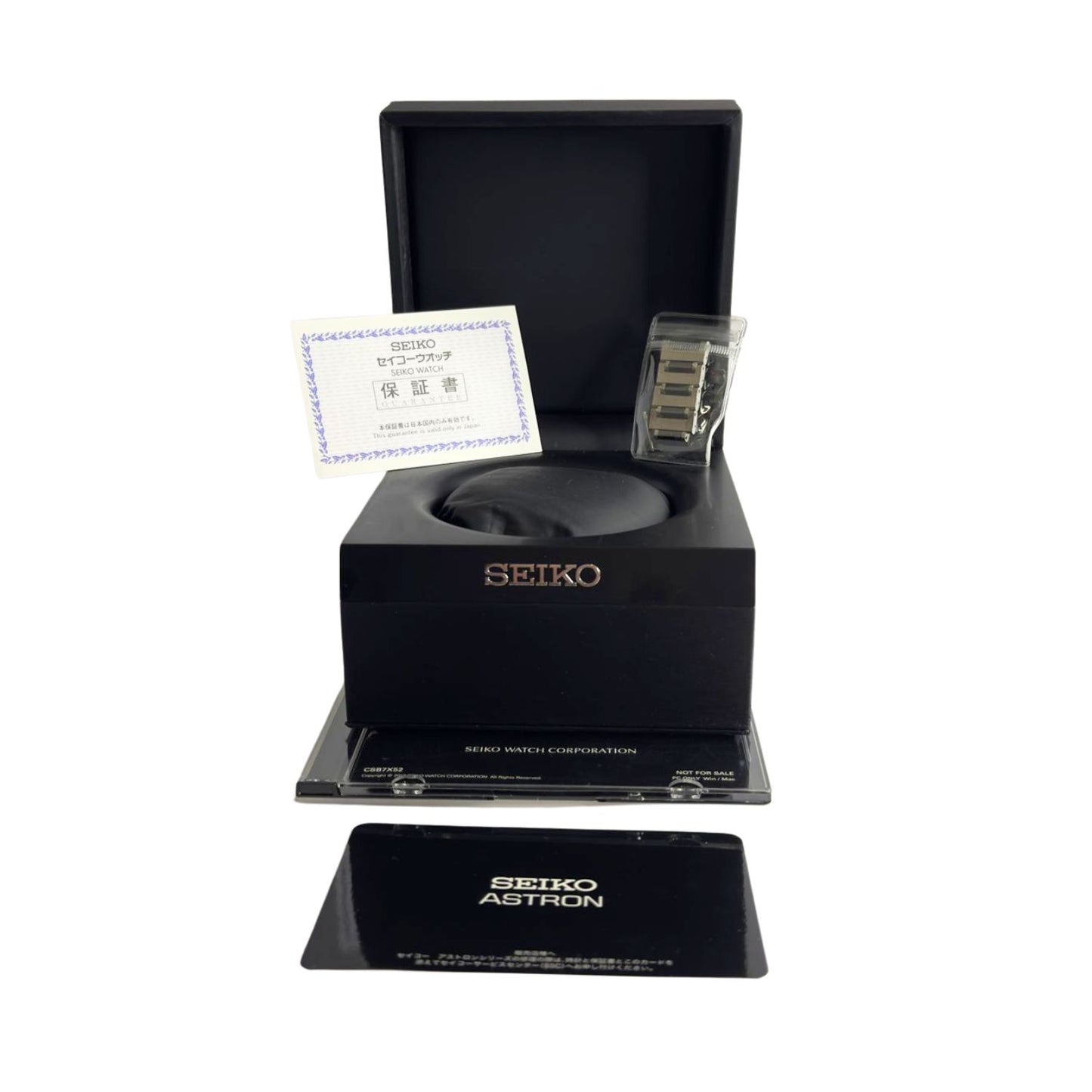 Seiko Astron GPS Solar Chronograph Black Dial 45mm
