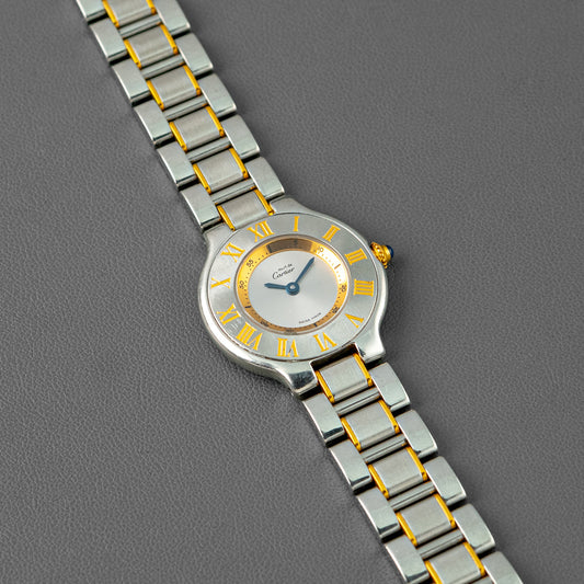 Cartier Must de Cartier 21 Two-Tone Silver Dial 31mm