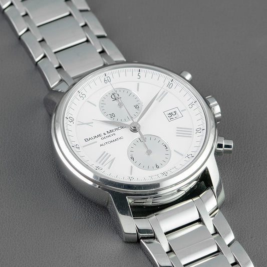 Baume & Mercier Classima Executive Chronograph White Dial 42mm