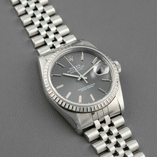Rolex Datejust Jubilee 16220 Grey Dial 36mm