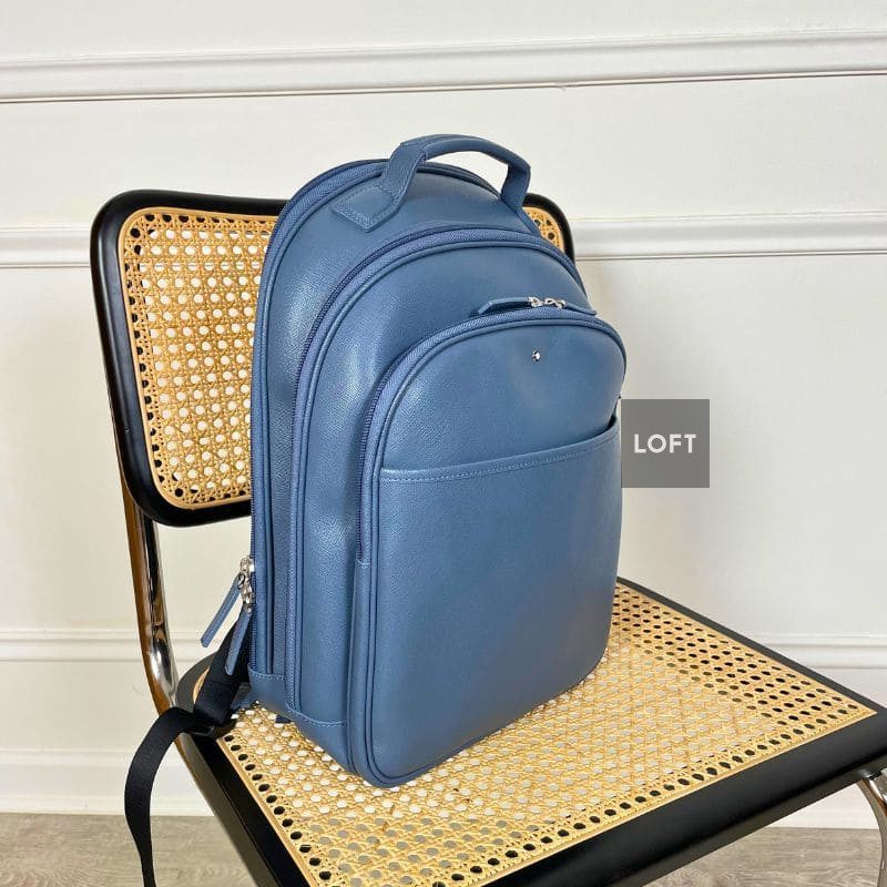 Montblanc Sartorial Small Backpack Denim Blue