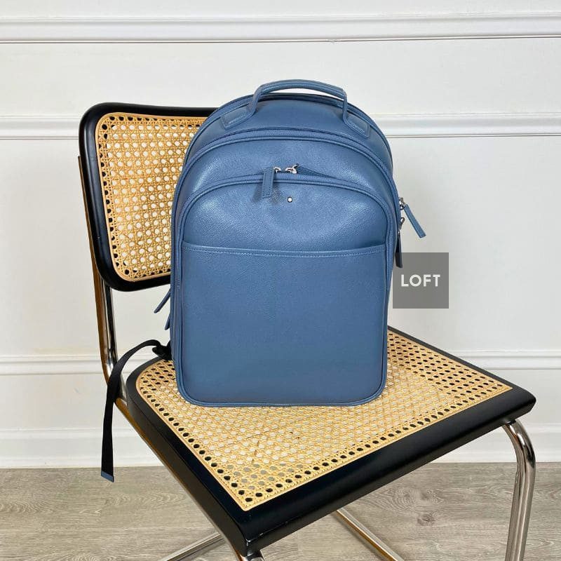 Montblanc Sartorial Small Backpack Denim Blue
