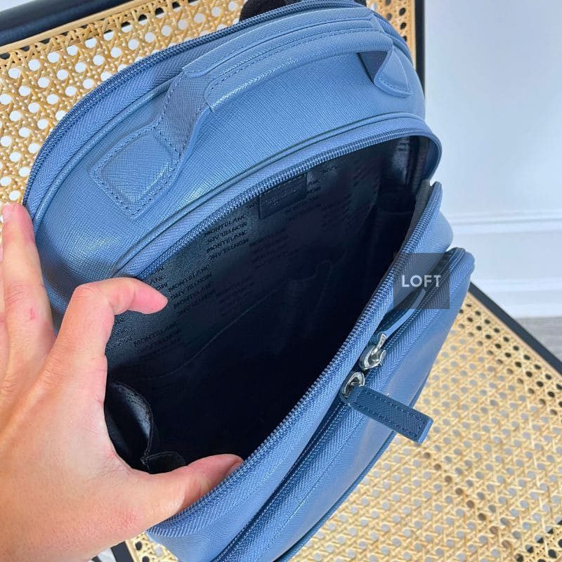 Montblanc Sartorial Small Backpack Denim Blue