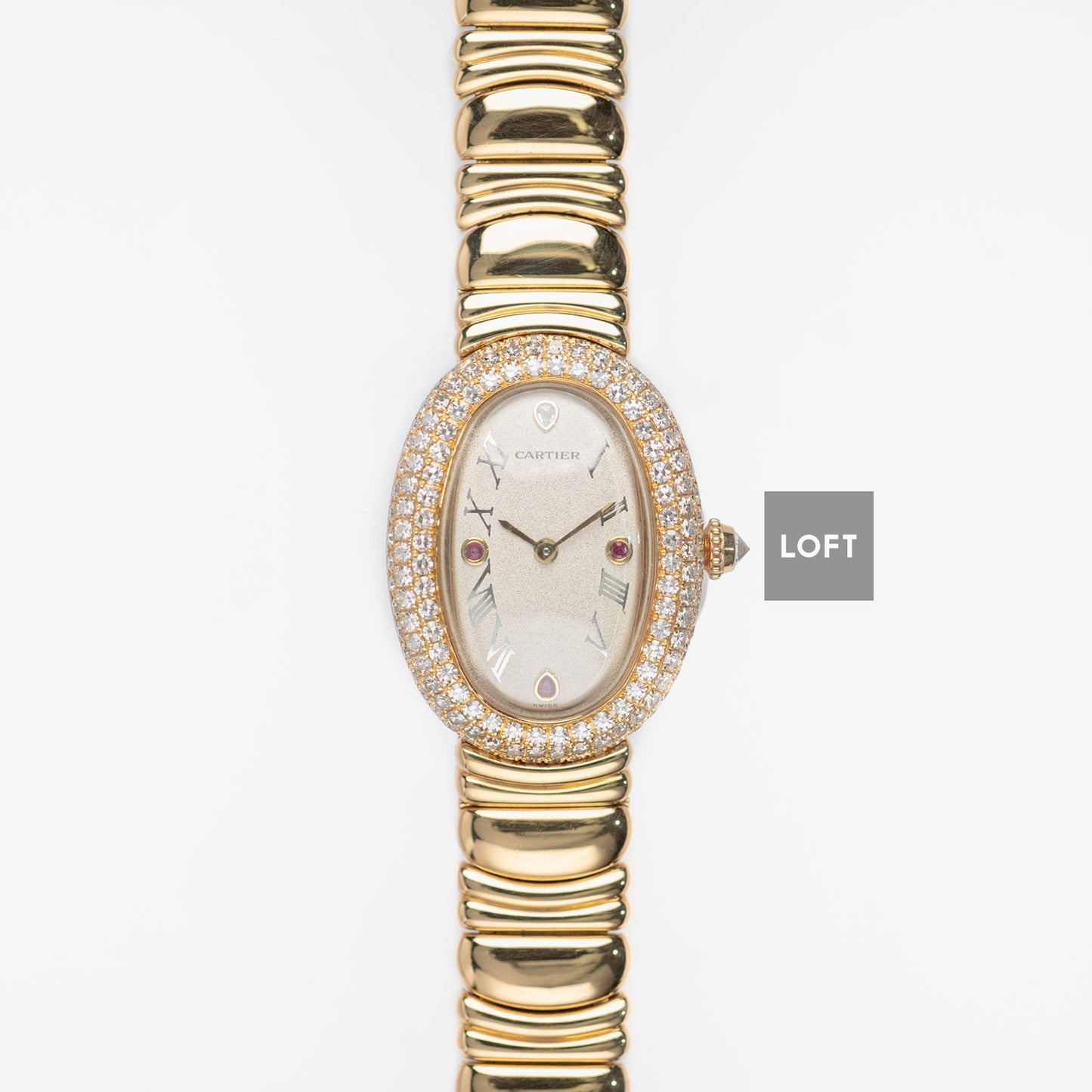 Cartier Baignoire Joaillerie 1950 1 Oro y Diamantes