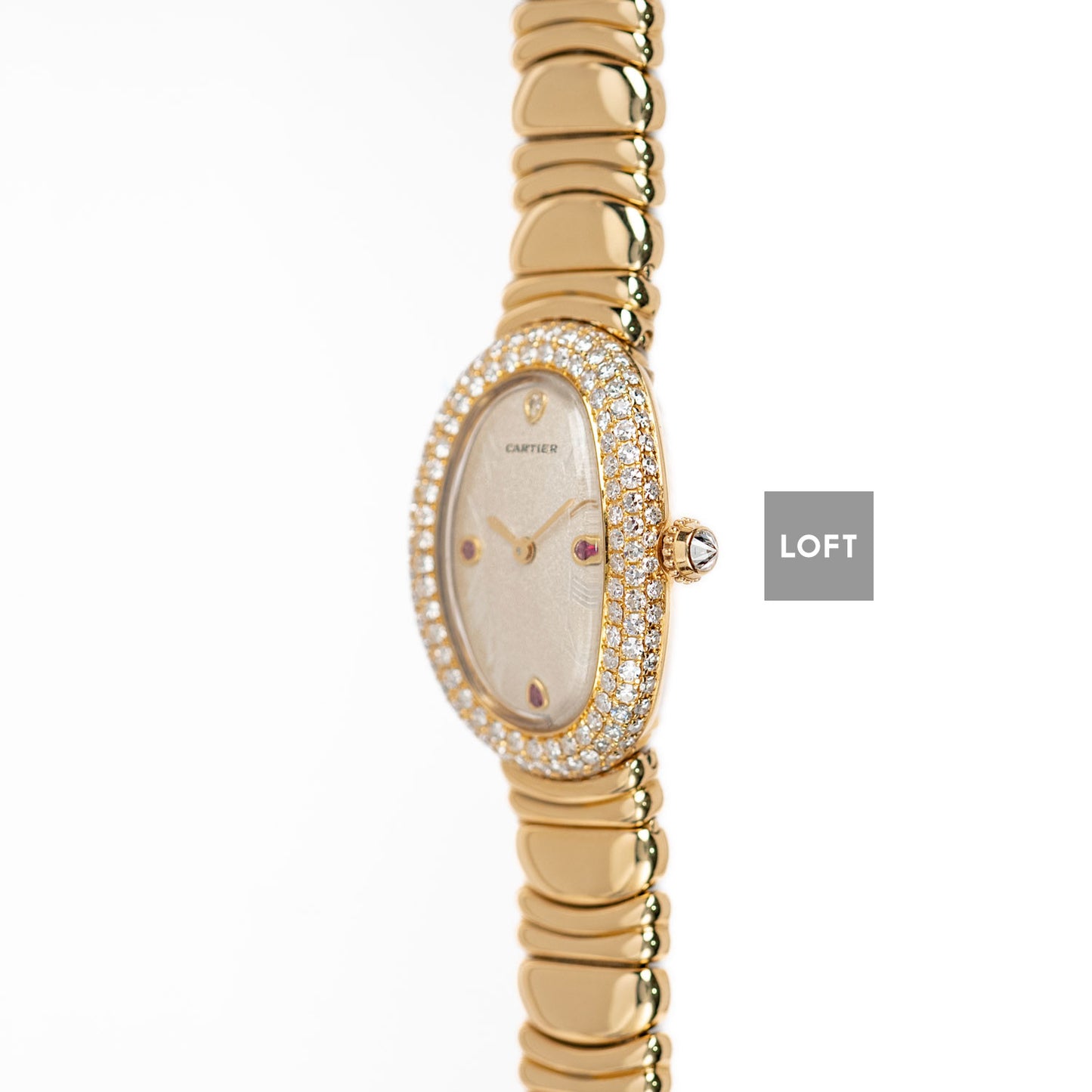 Cartier Baignoire Joaillerie 1950 1 Oro y Diamantes