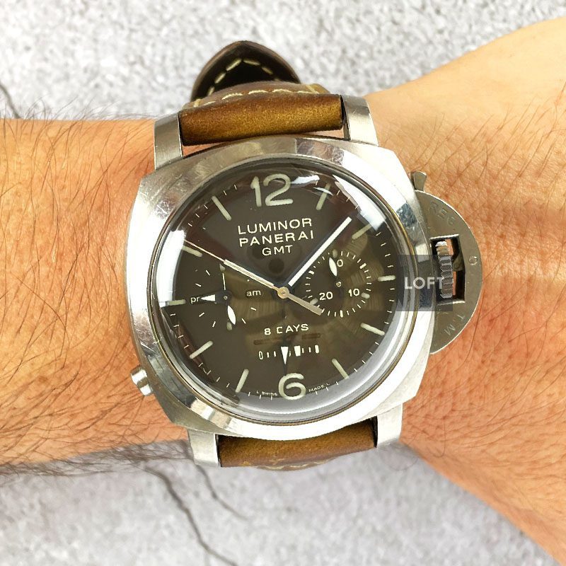 Panerai Luminor 1950 Chrono Monopulsante 8 Days GMT Titanium