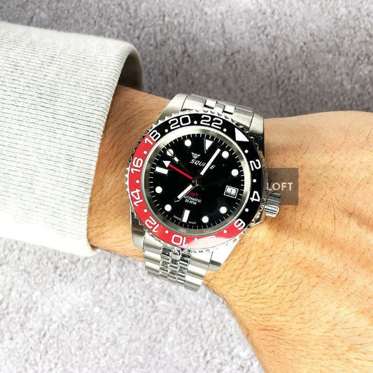 Squale 30 Atmos GMT 1545 Coke Ceramic Bezel 40 mm
