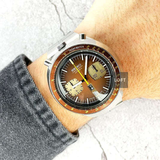 Seiko "Bullhead" Chronograph 6138-0040 Brown 44 mm