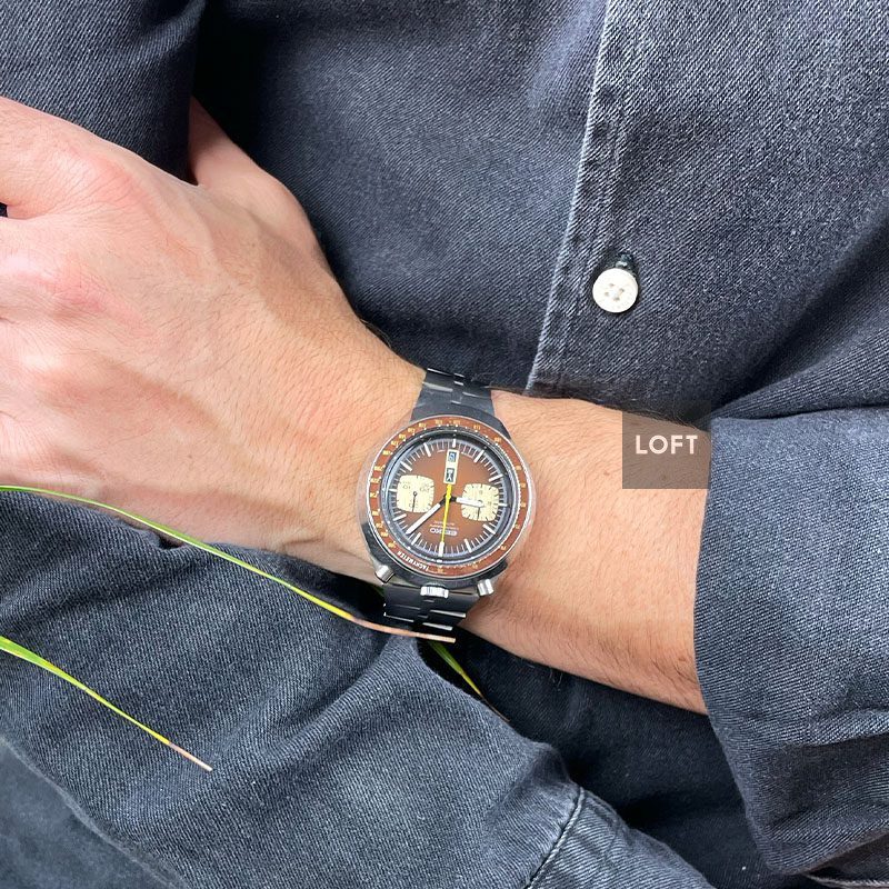 Seiko "Bullhead" Chronograph 6138-0040 Brown 44 mm