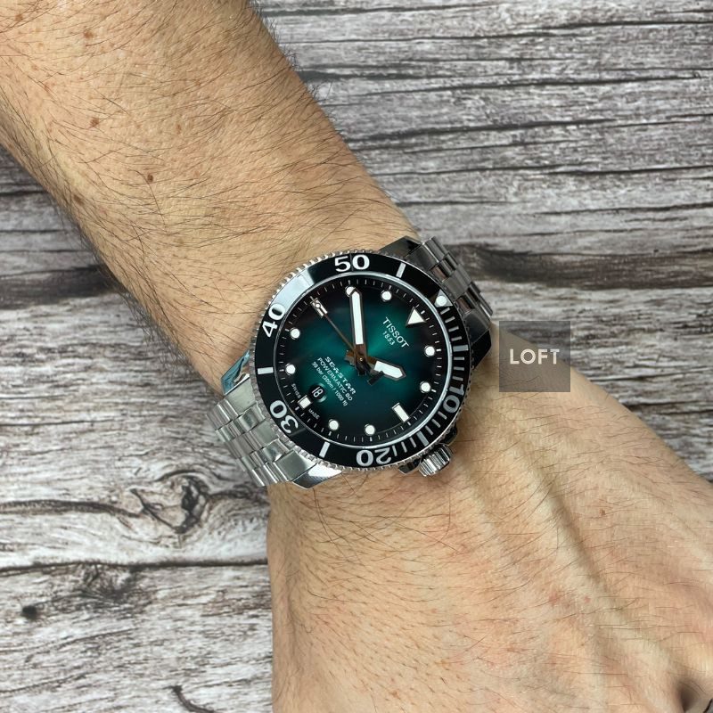 Tissot Seastar 1000 Powermatic 80 Green Dial 43 mm
