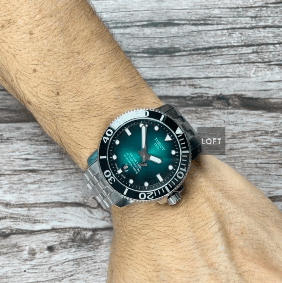 Tissot Seastar 1000 Powermatic 80 Green Dial 43 mm