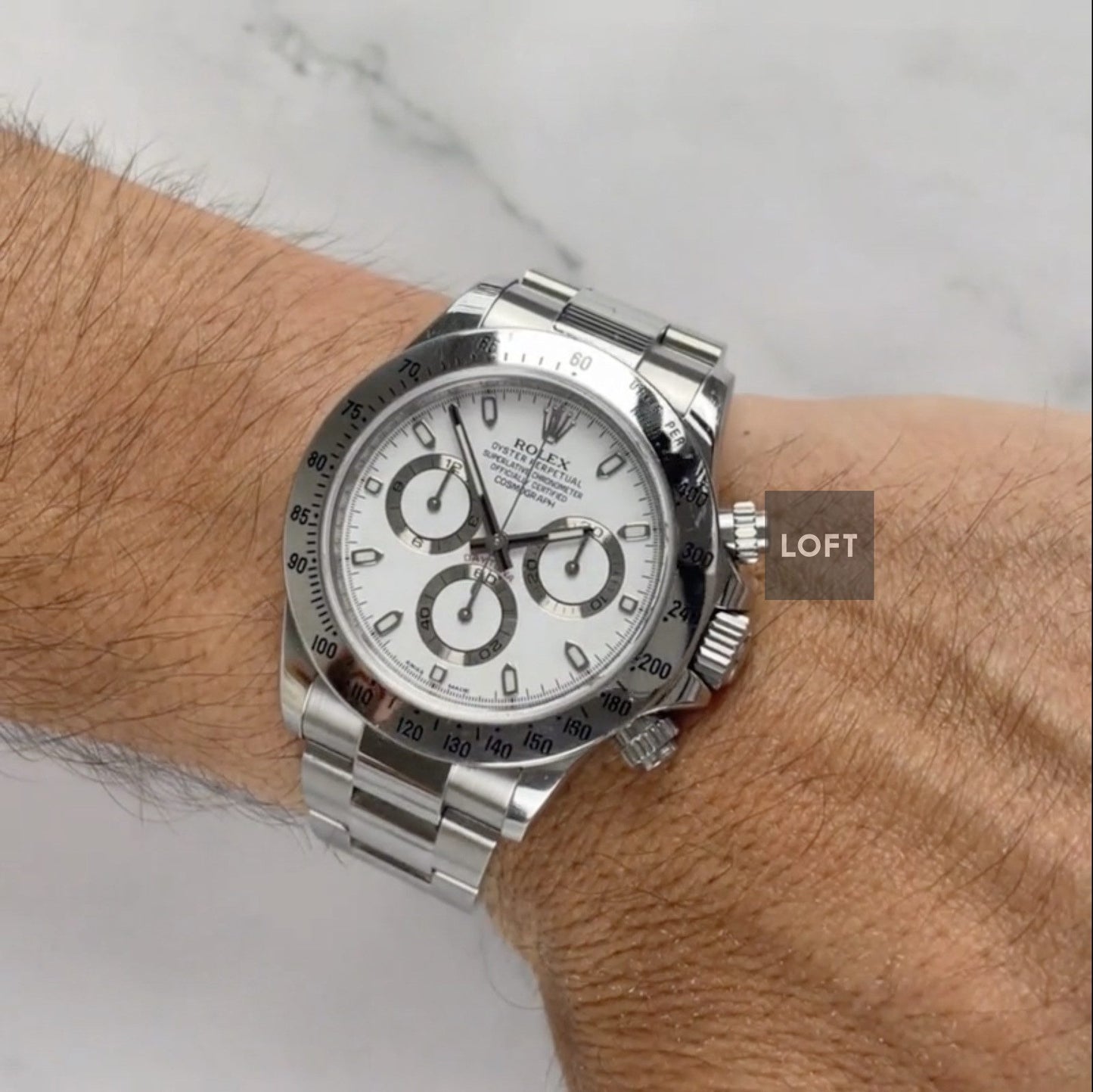 Rolex Cosmograph Daytona 116520 White Dial 40 mm
