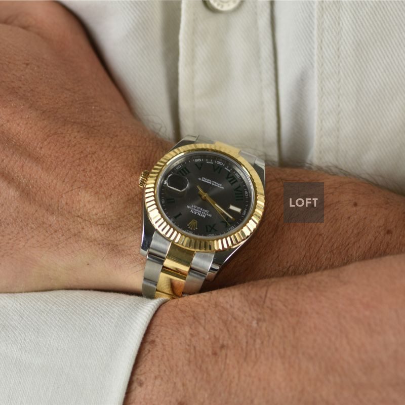 Rolex Datejust II Slate Roman Wimbledon 41 mm