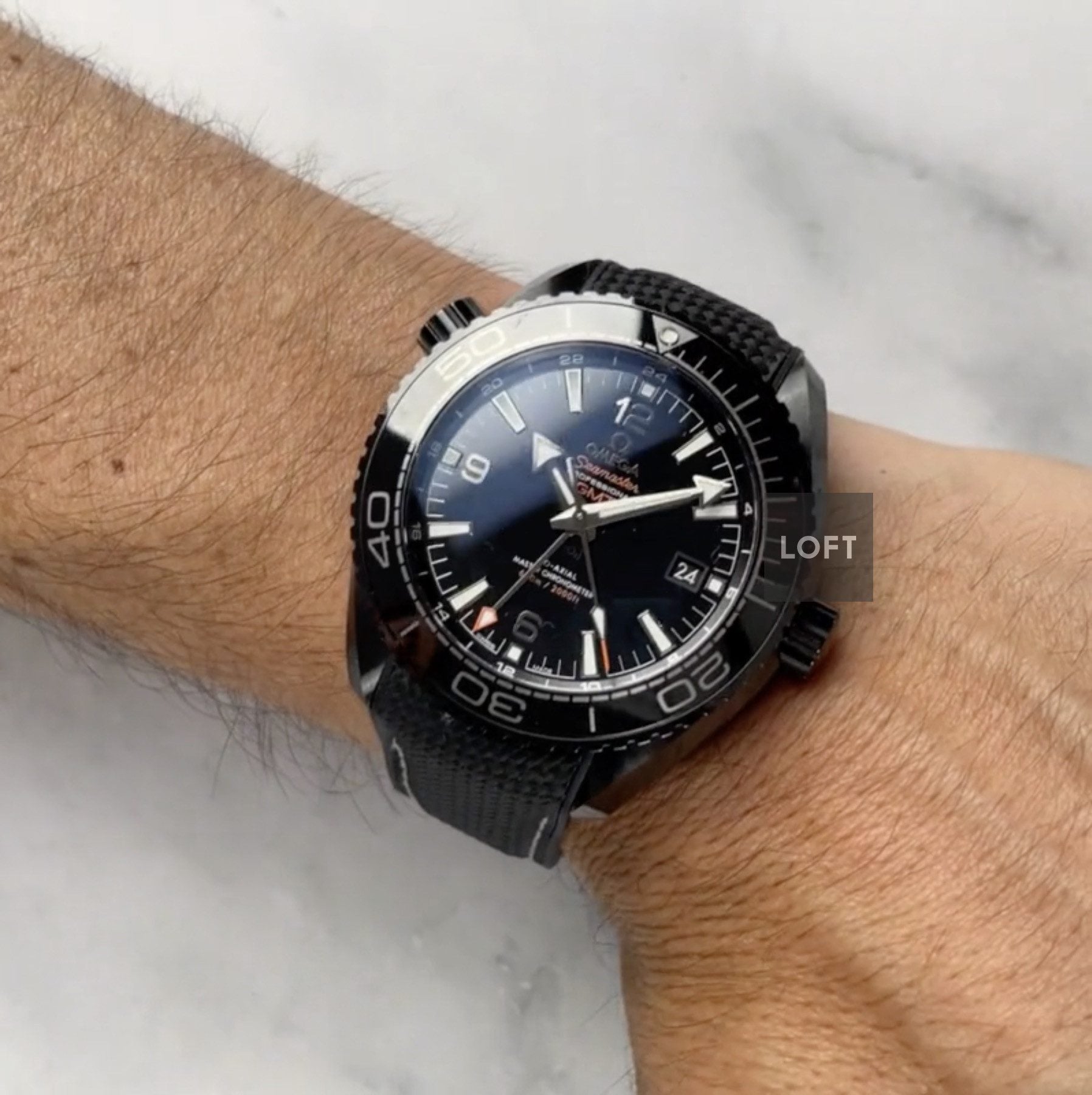 Omega Seamaster Planet Ocean 600M GMT Deep Black 45,5 mm