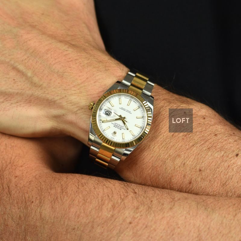 Rolex Datejust 41 Ref. 126333 White Dial / Rolesor / Oyster