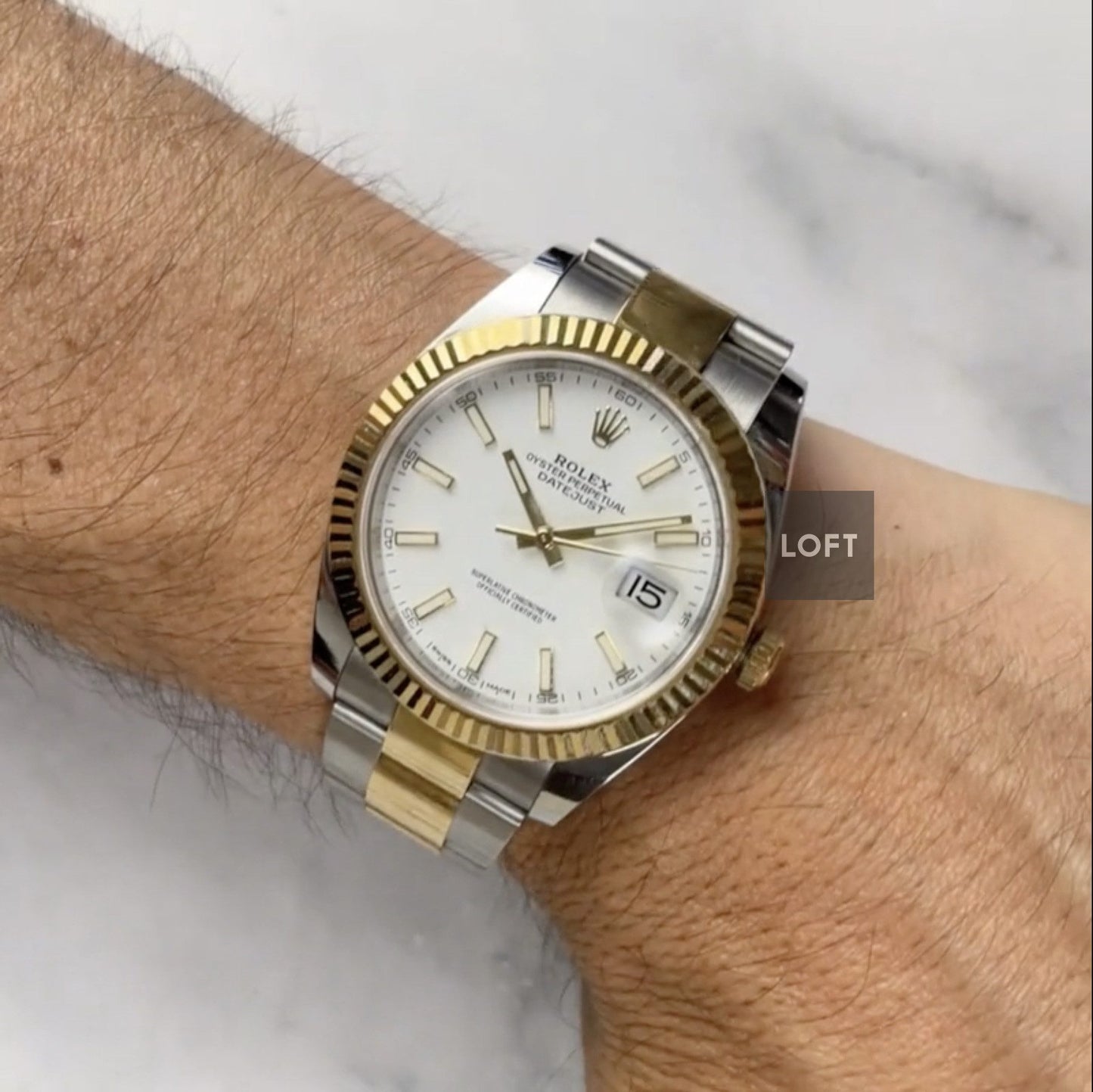 Rolex Datejust 41 Ref. 126333 White Dial / Rolesor / Oyster