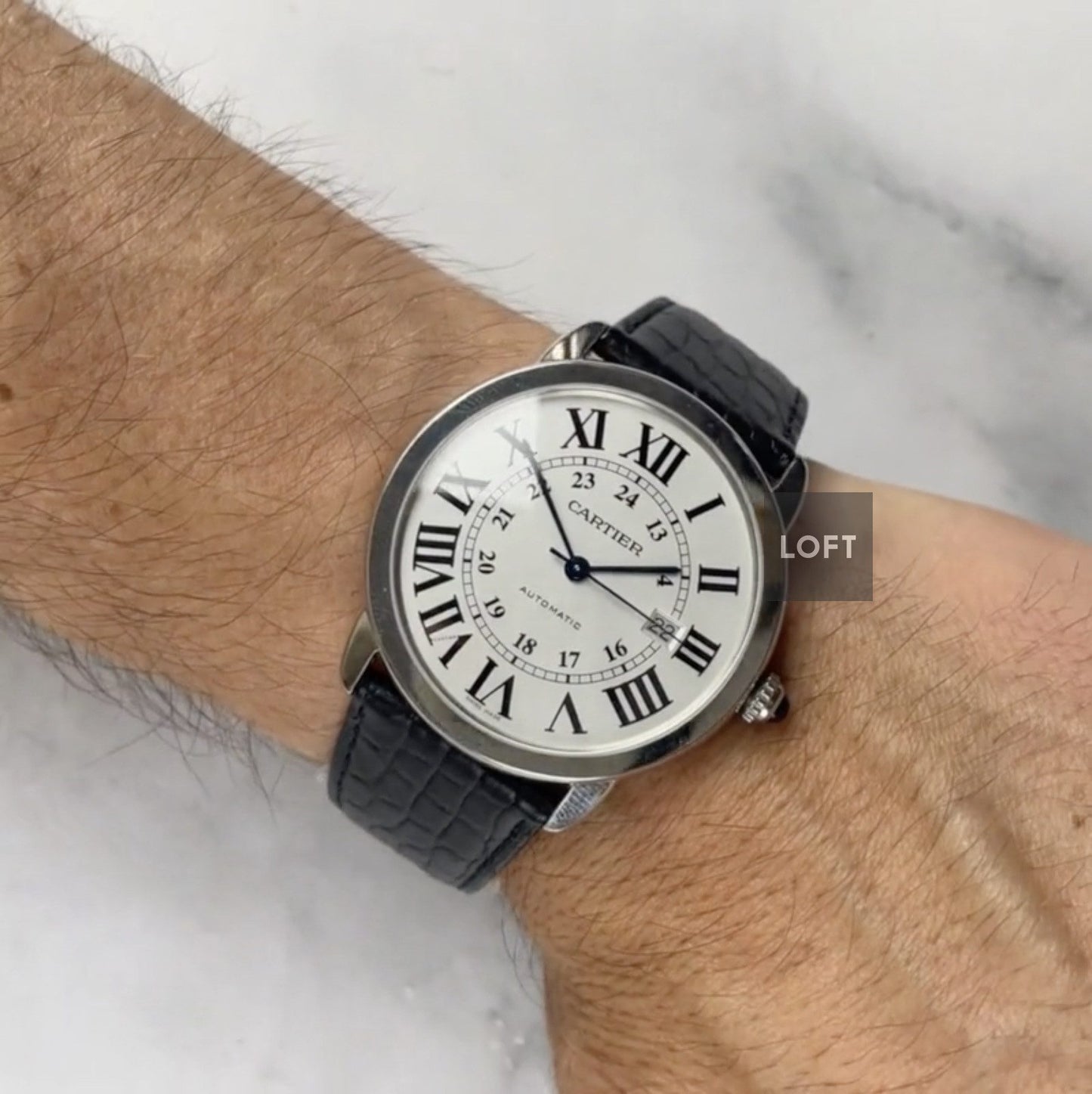 Cartier Ronde Solo XL Automatic Silver Dial 42 mm