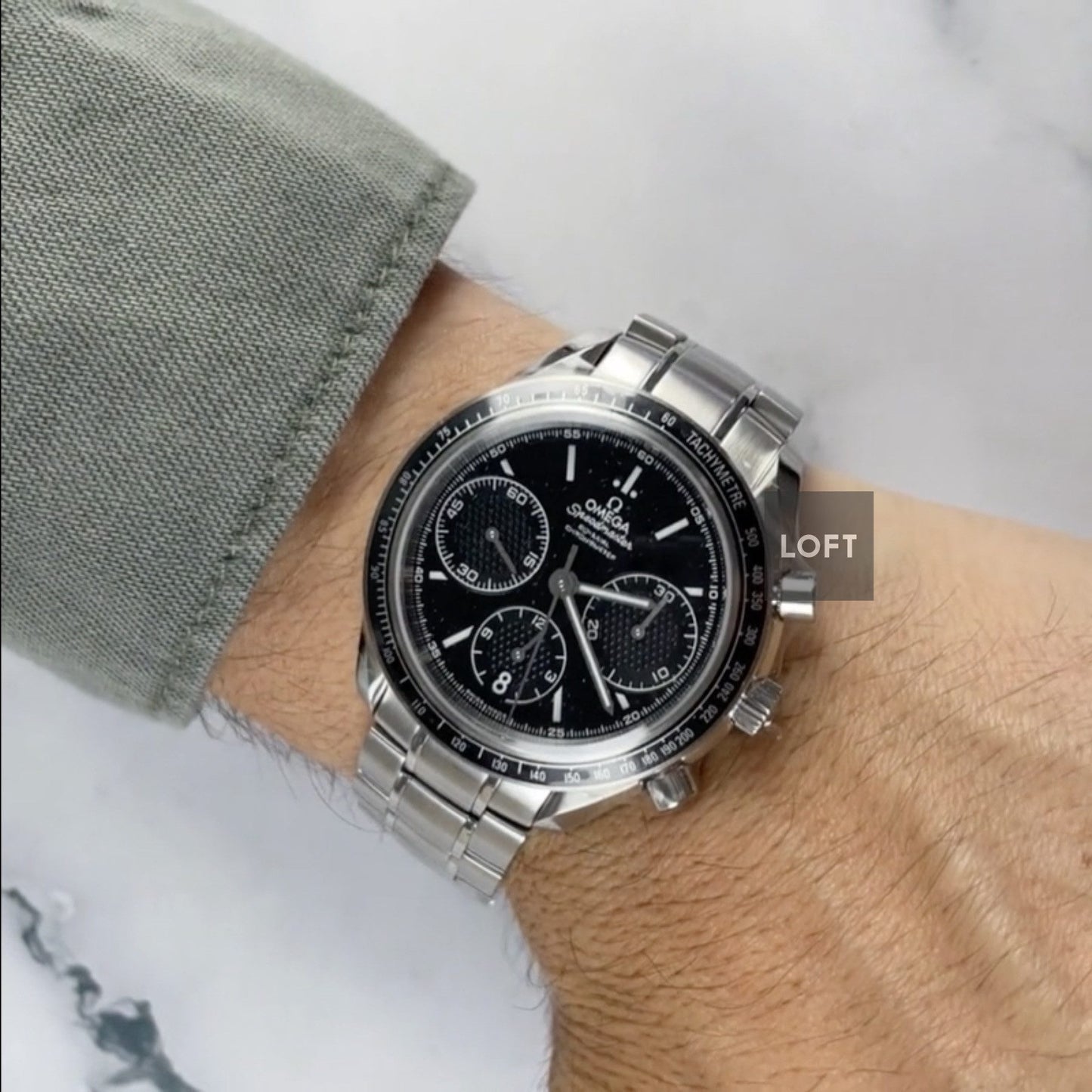 Omega Speedmaster Racing Chronograph Black Dial 40 mm