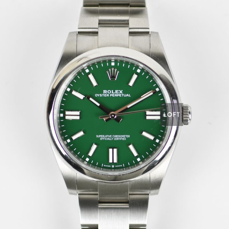Rolex Oyster Perpetual 41 Ref. 124300 Green Dial 2023