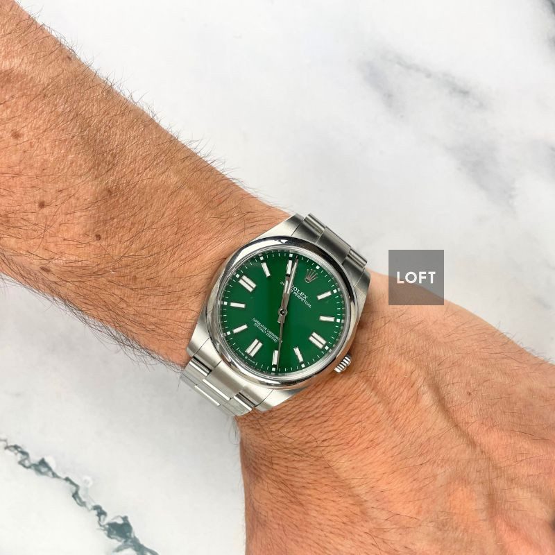 Rolex Oyster Perpetual 41 Ref. 124300 Green Dial 2023