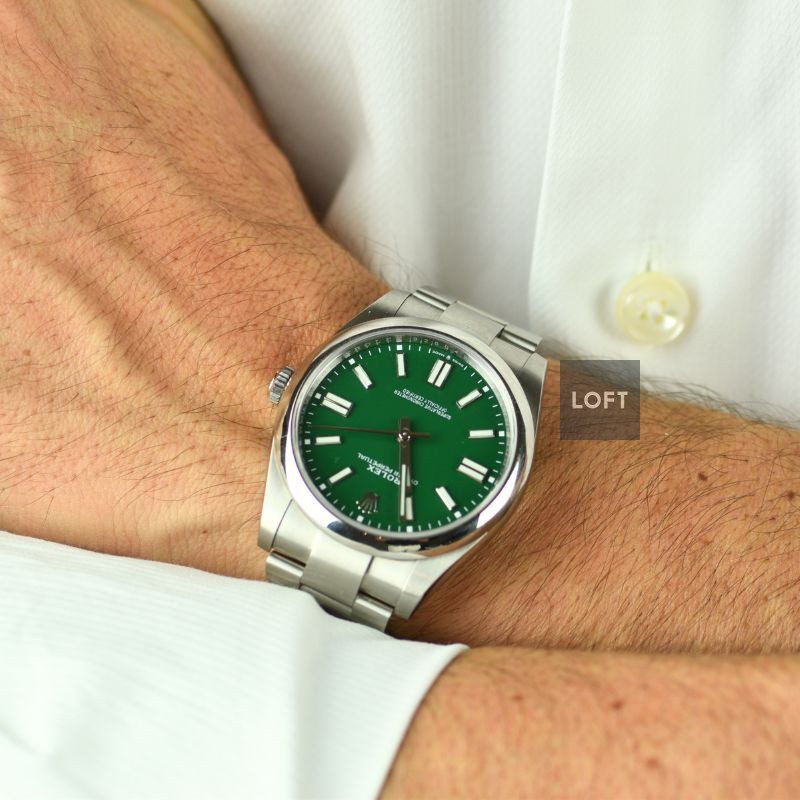 Rolex Oyster Perpetual 41 Ref. 124300 Green Dial 2023