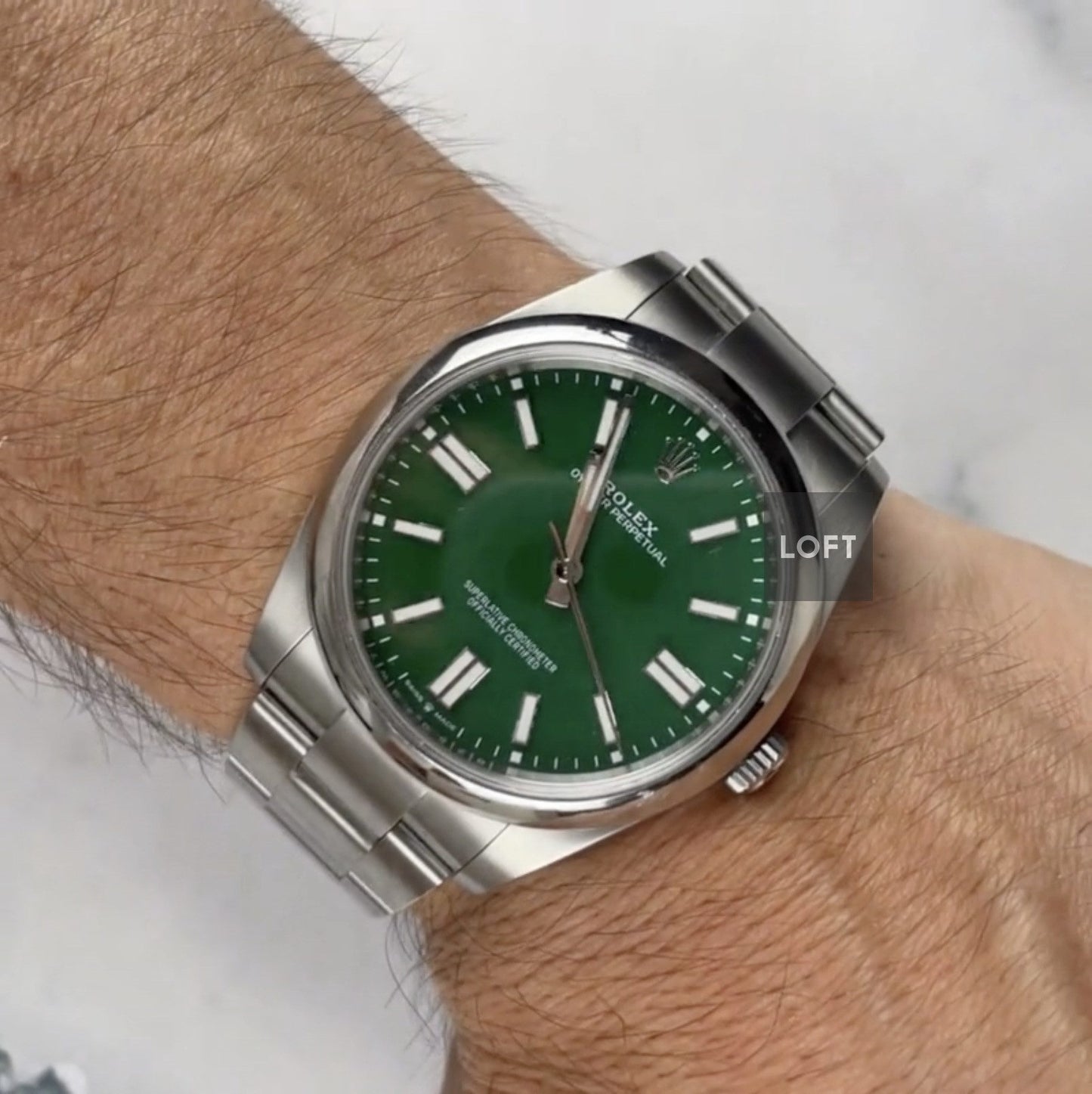 Rolex Oyster Perpetual 41 Ref. 124300 Green Dial 2023