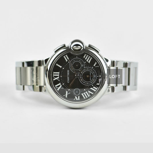 Cartier Ballon Bleu Automatic Chronograph Black Dial 44 mm