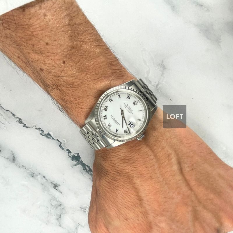 Rolex Datejust 36 Ref. 16220 White Roman Jubilee