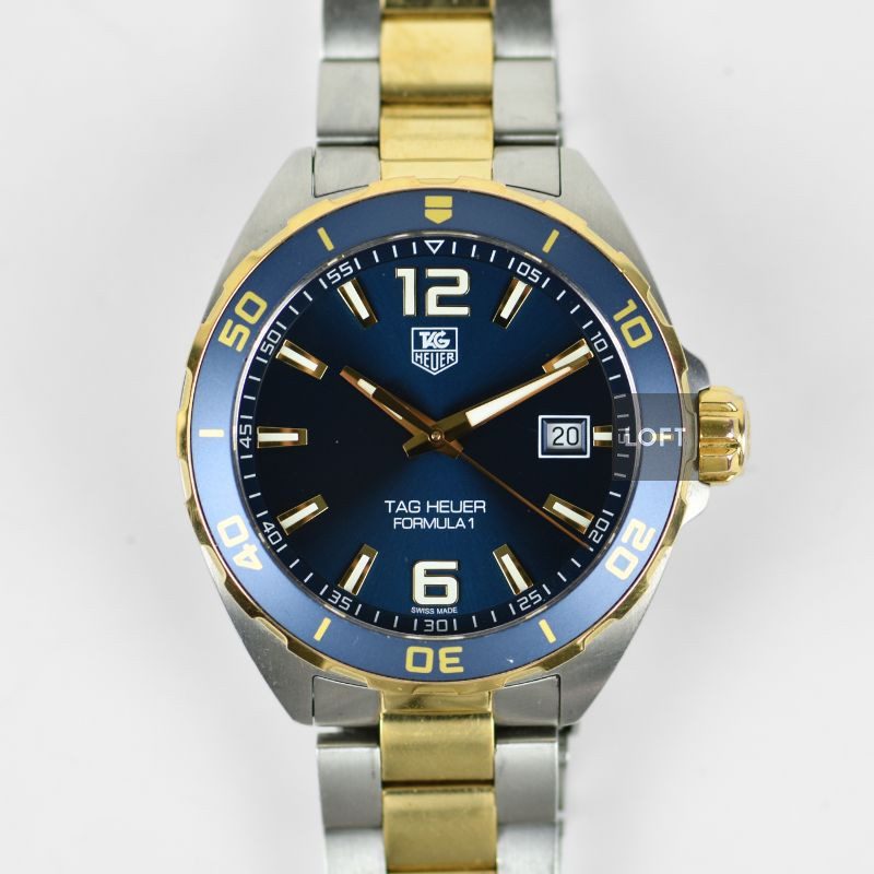Bi Colored Tag Heuer Watch Roseberys London | Tag Heuer. A bi-colour quartz chronograph main image 2