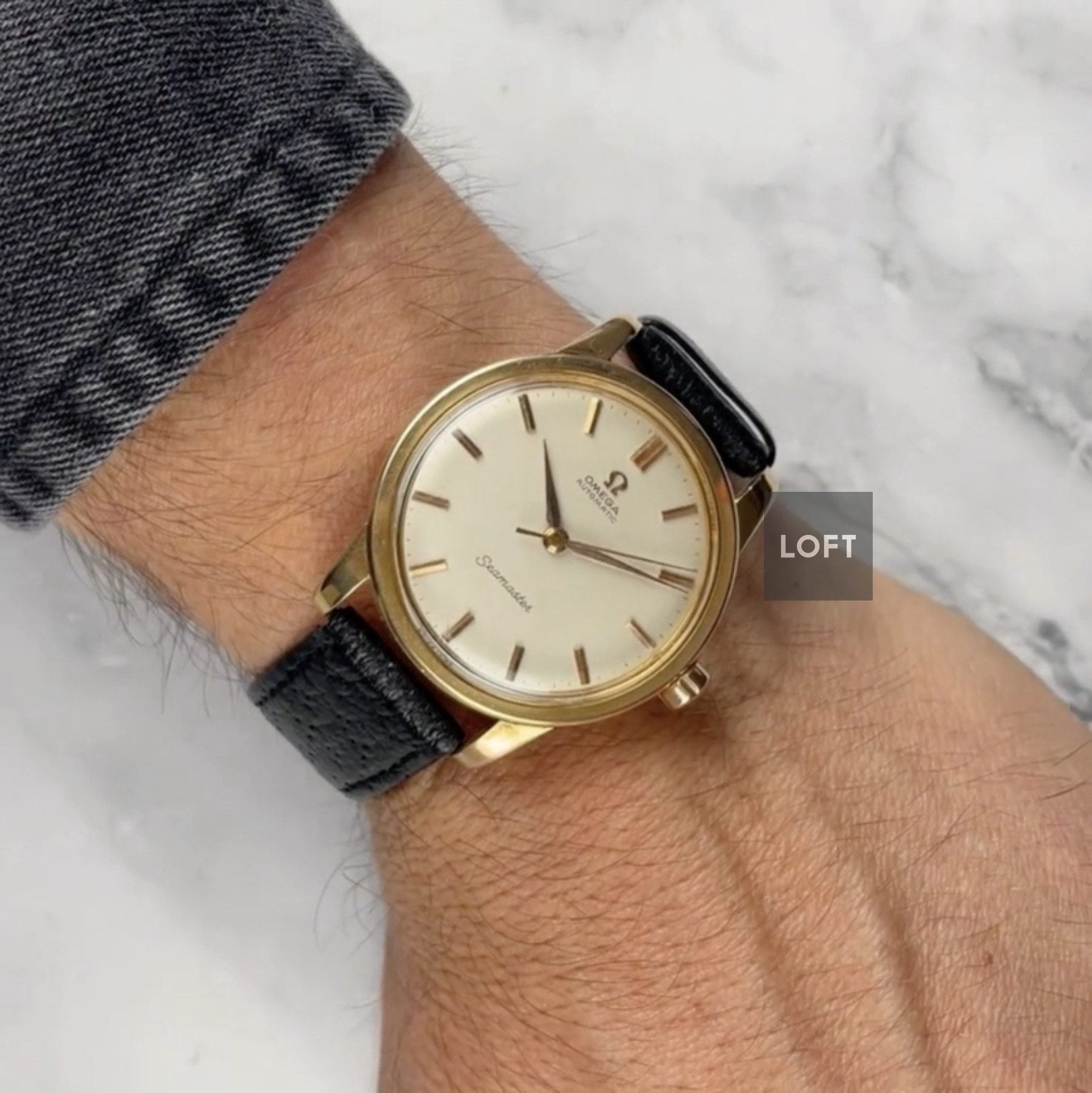 Omega Seamaster Automatic Vintage Oro Amarillo 36 mm