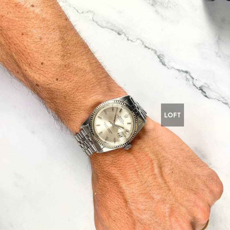 Rolex Datejust 1601 Silvered Dial Fluted Bezel 1968 36 mm