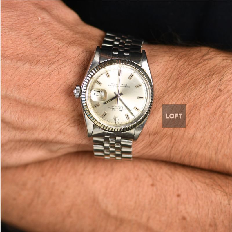 Rolex Datejust 1601 Silvered Dial Fluted Bezel 1968 36 mm