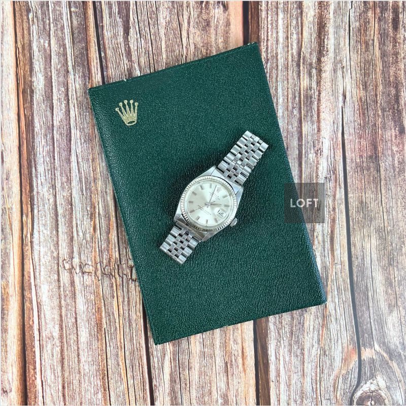 Rolex Datejust 1601 Silvered Dial Fluted Bezel 1968 36 mm