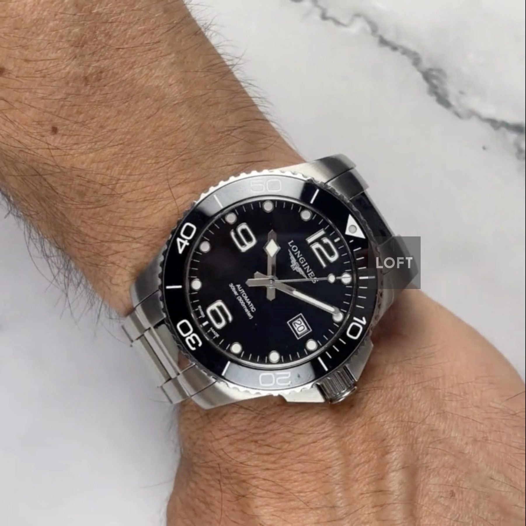 Longines HydroConquest Automatic Black Sunburst 43 mm