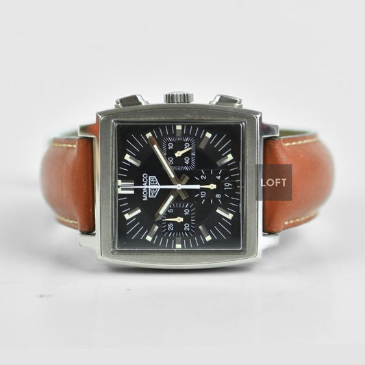 TAG Heuer Monaco Automatic Chronograph Black Dial 38 mm
