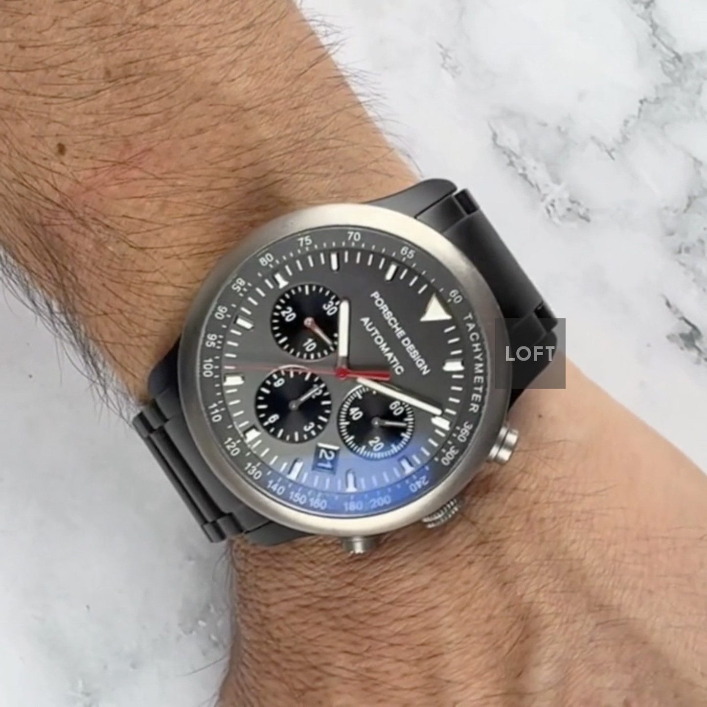 Porsche Design Dashboard Automatic Chronograph P'6612 Titanio 42 mm