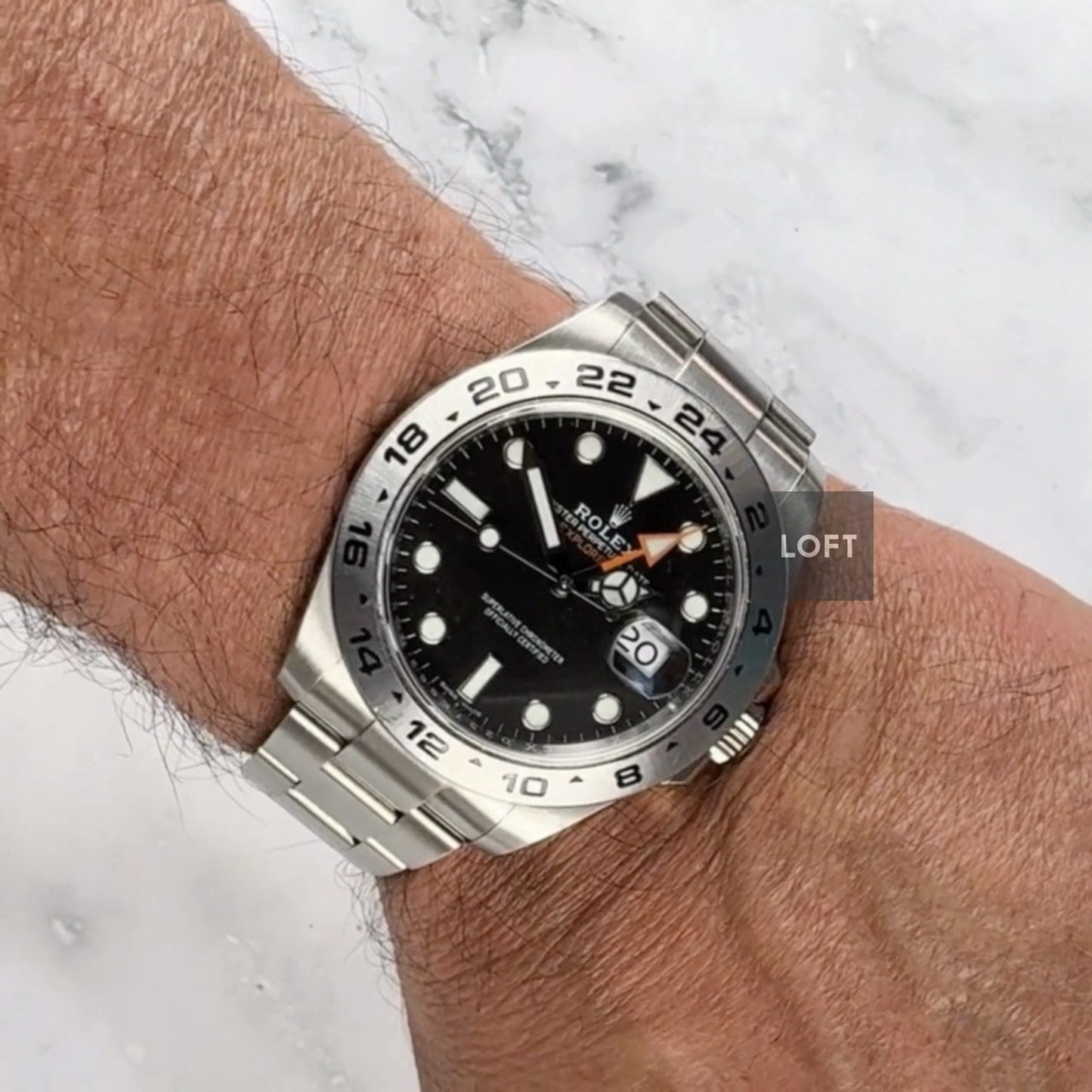 Rolex Explorer II 16570 GMT Black Dial 40 mm