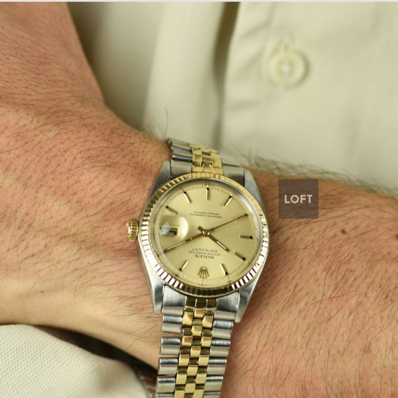 Rolex Datejust 1601 Acero y Oro amarillo Bisel estriado 36 mm