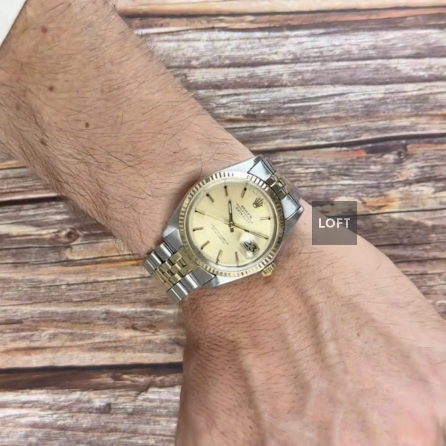 Rolex Datejust 1601 Acero y Oro amarillo Bisel estriado 36 mm