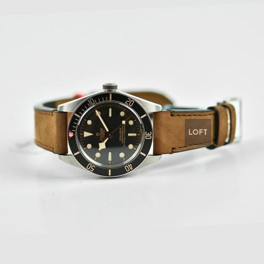 Tudor Black Bay 58 Black/Gilt Leather Strap 39 mm