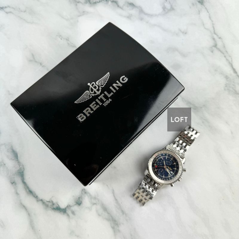 Breitling Navitimer World 46 GMT Chronograph Blue Dial