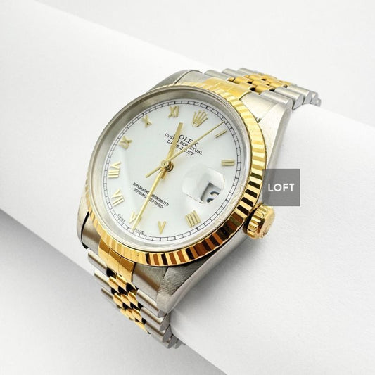 Rolex Datejust 16233 Roman Two-Tone Yellow Gold 36 mm