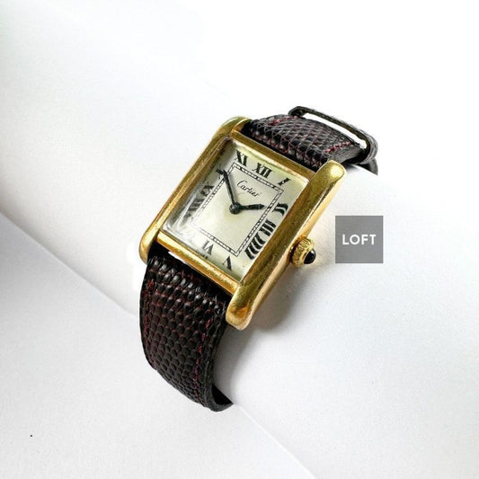 Cartier Tank Vermeil Cal. 2412 Gold Plated 21 mm