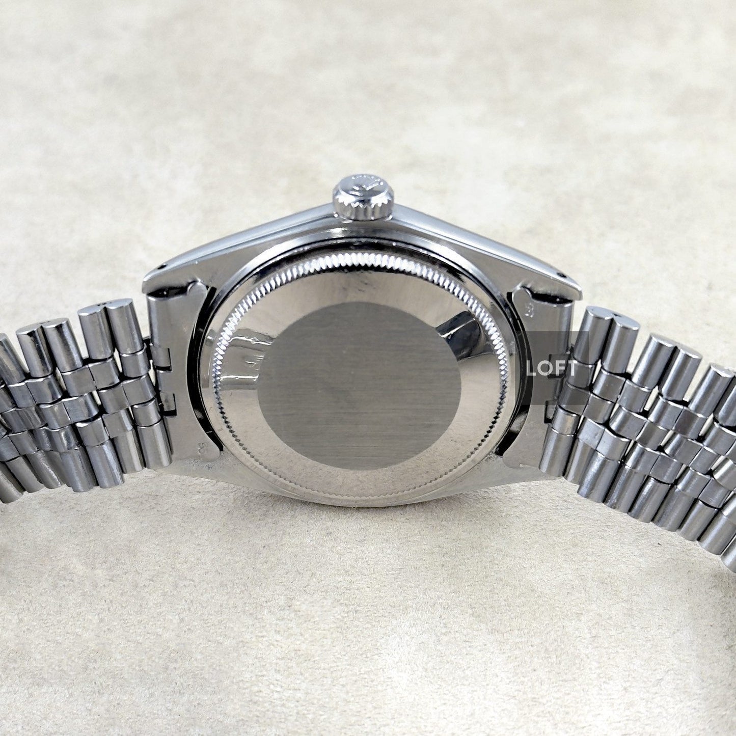 Rolex Datejust 1601 Acero y Oro blanco Bisel estriado 36 mm