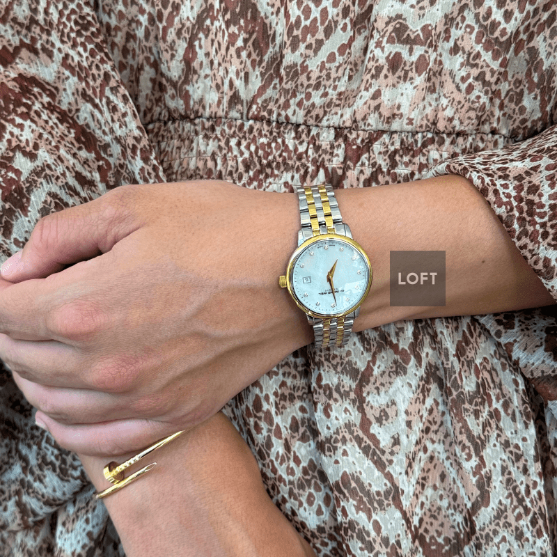 Raymond Weil Toccata Two-tone Diamonds Mother-of-pearl Dial 29 mm