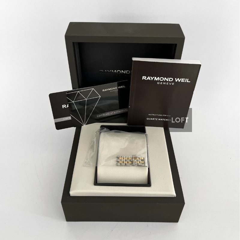 Raymond Weil Toccata Two-tone Diamonds Mother-of-pearl Dial 29 mm