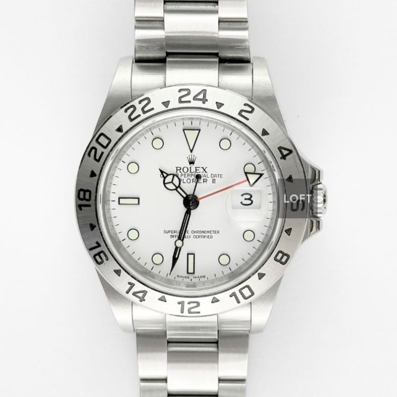 Rolex Explorer II 16570 GMT Polar Dial 40 mm