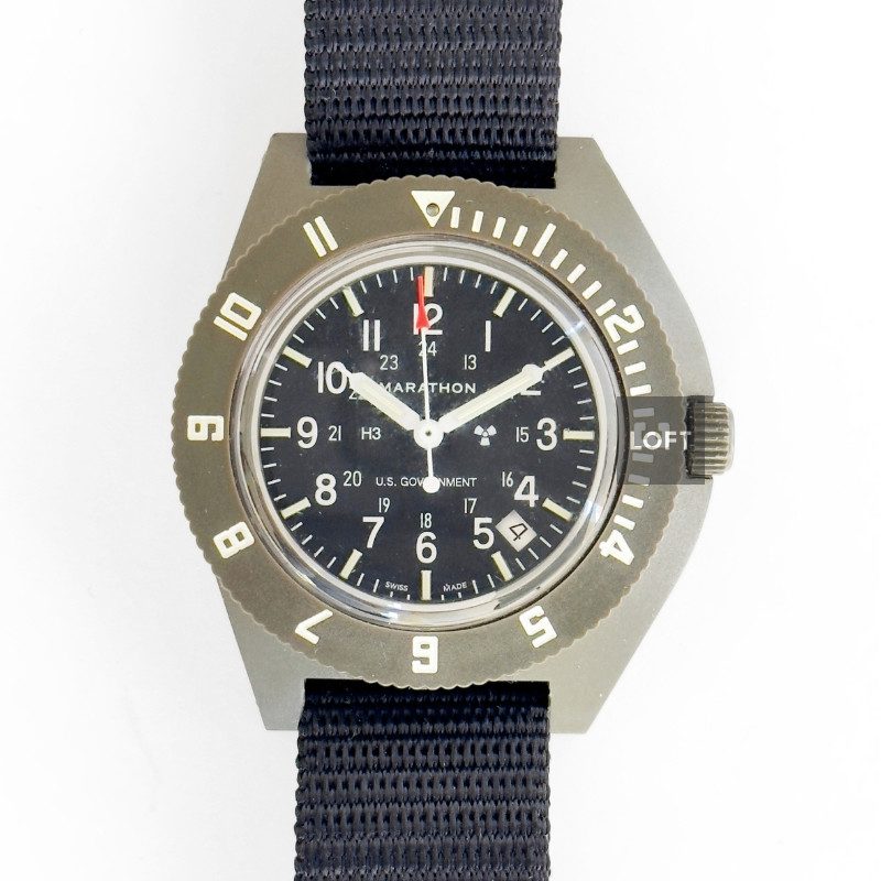 Marathon Military Navigator Pilot's Quartz Date US Government 41 mm