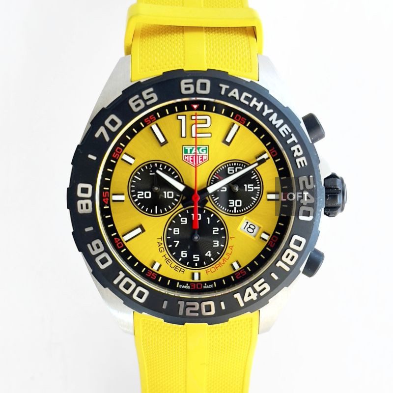 TAG Heuer Formula 1 Quartz Chronograph Yellow Dial 43 mm